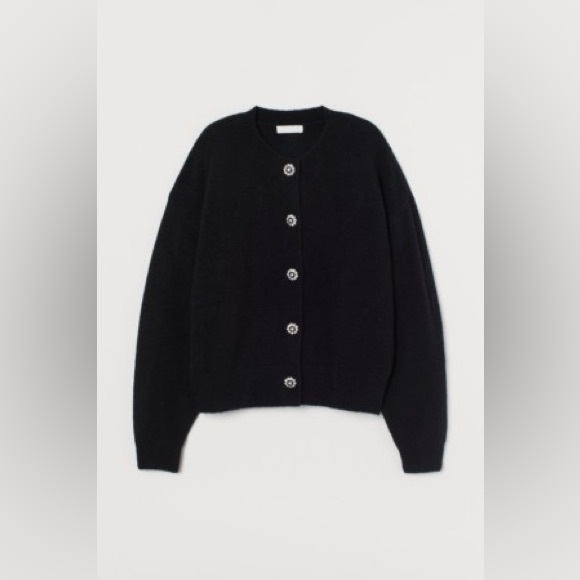 H&M Rhinestone-Button Cardigan - Picture 2 of 5